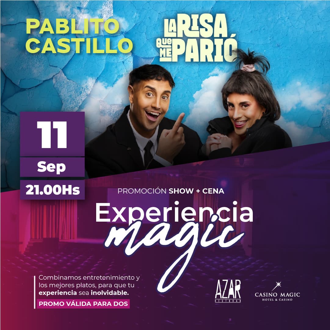 Pablito Castillo + Cena para 2 personas