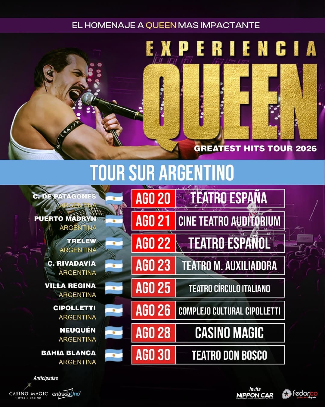Experiencia Queen: Greatest Hits Tour 2026