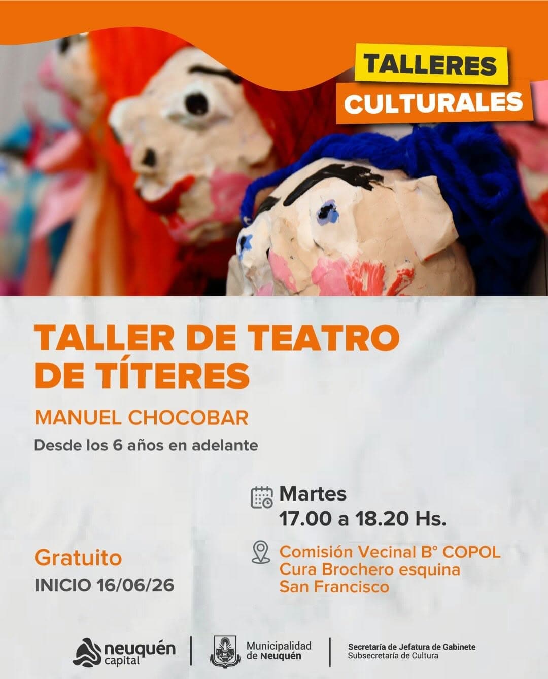 Taller de teatro de títeres