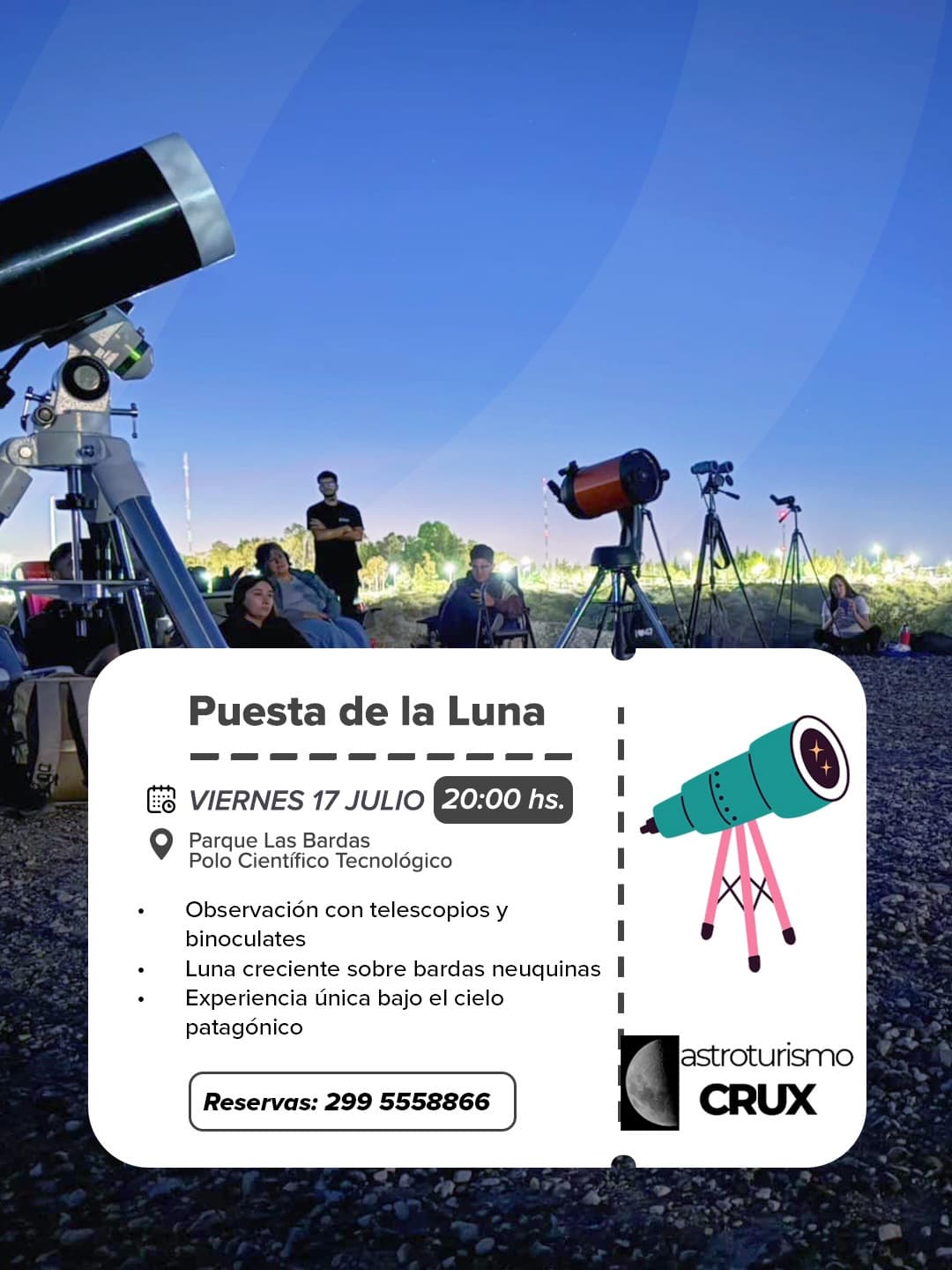 Puesta de la luna