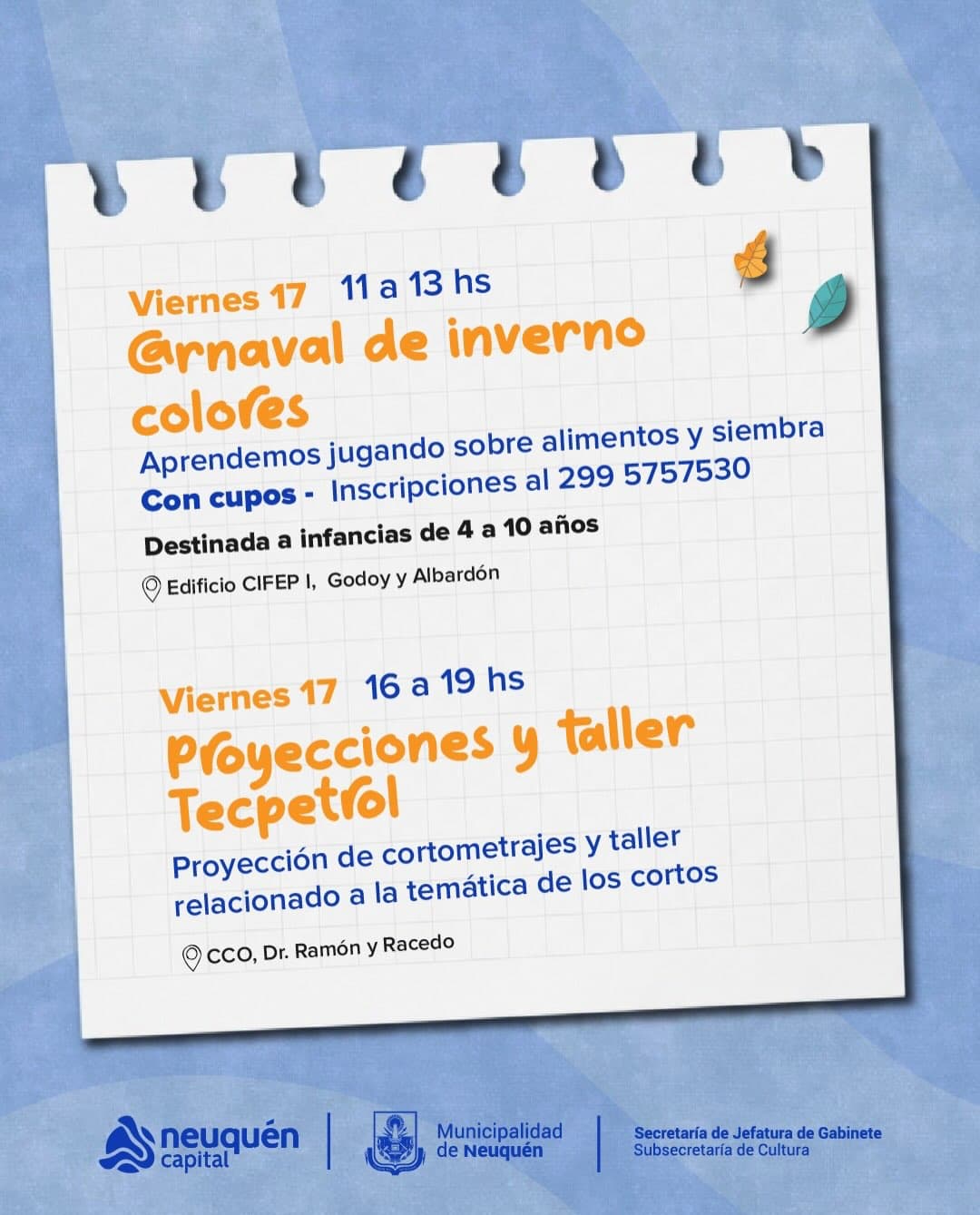 Carnaval de invierno colores