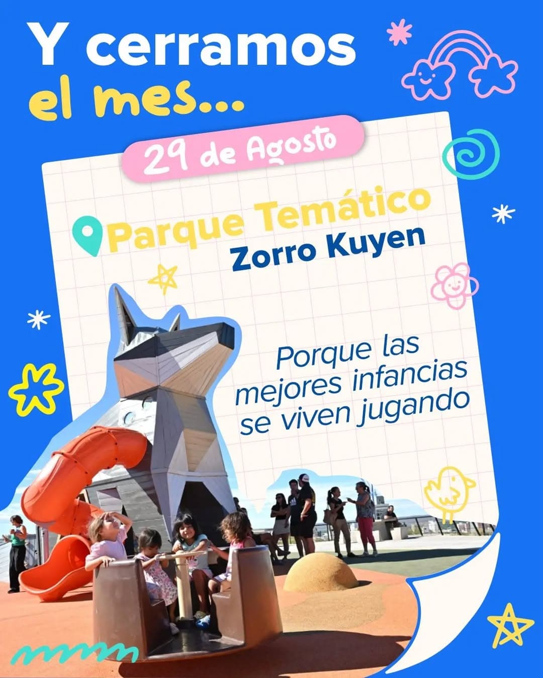 Cierre del mes en Parque Temático Zorro Kuyen