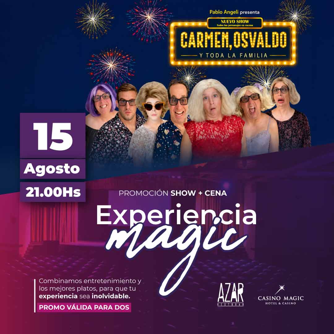 Pablo Angeli + Cena para 2 personas