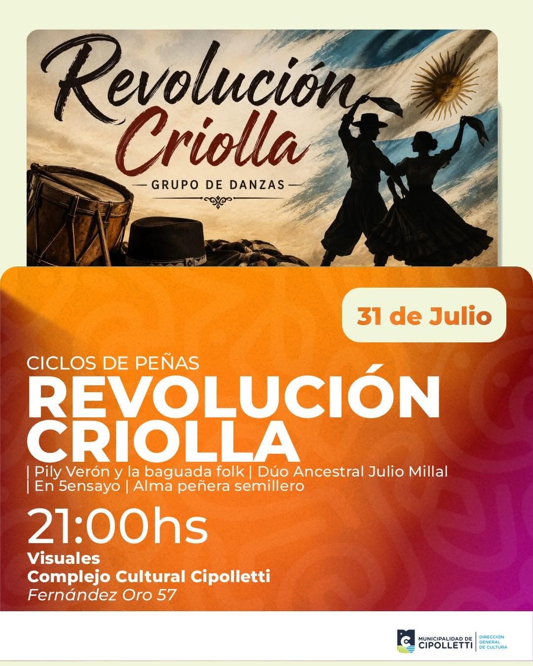 Ciclo de Peñas: Revolución Criolla