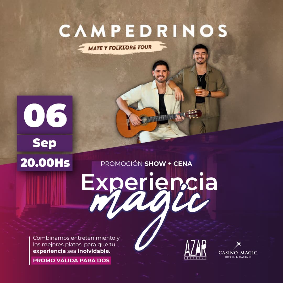 Campedrinos + Cena para 2 personas