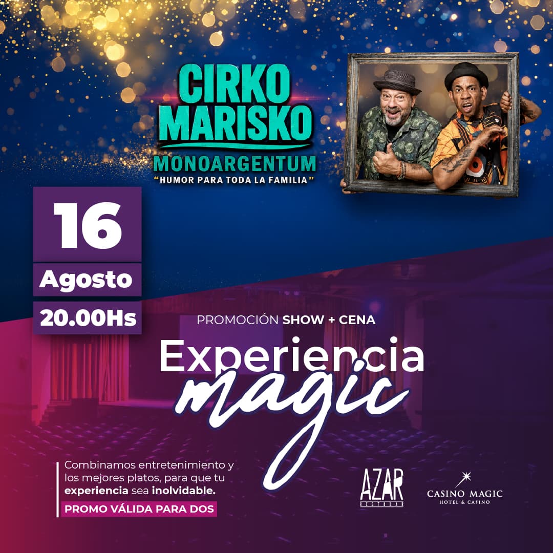 Cirko Marisko + Cena para 2 personas